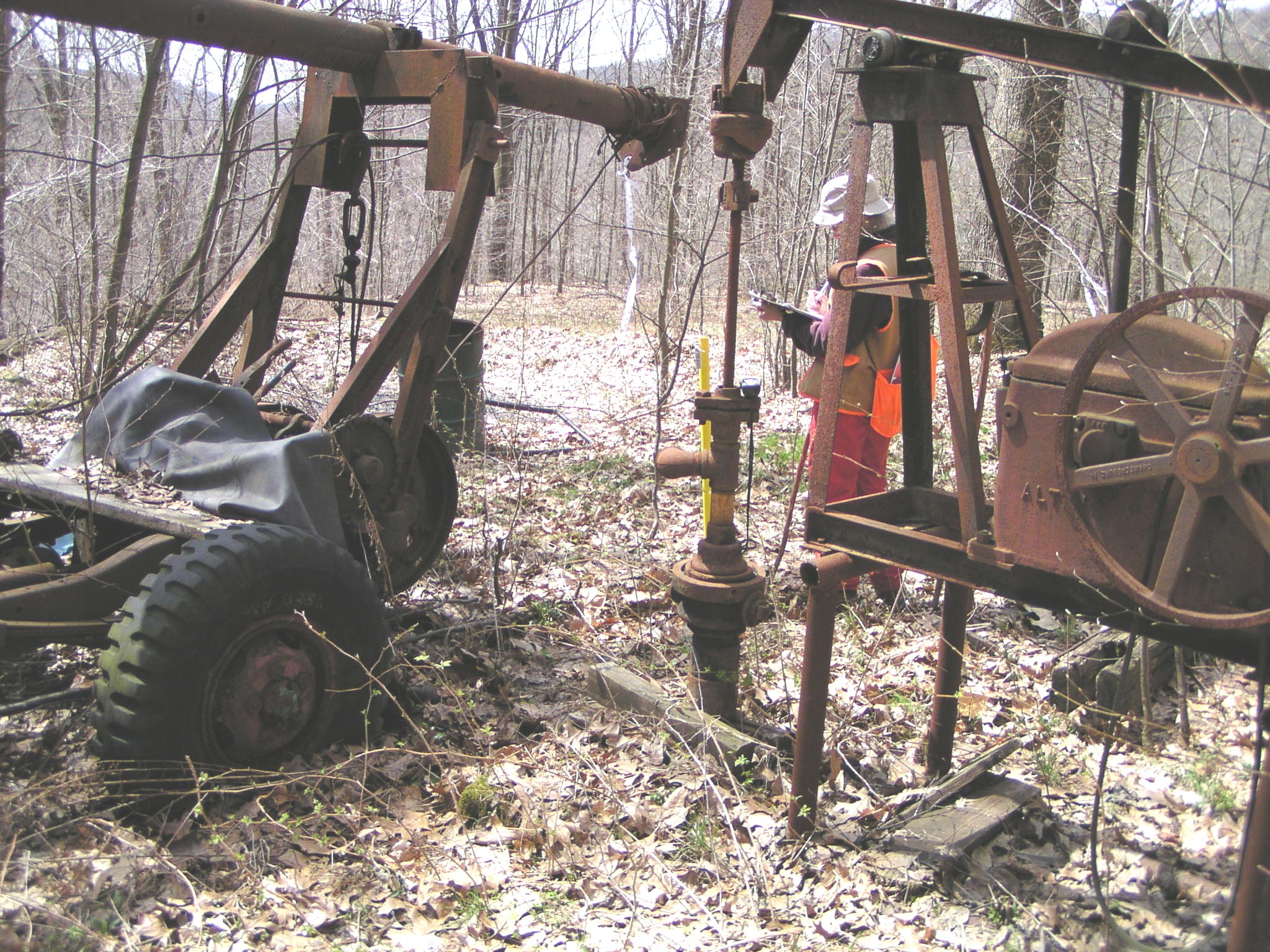 Abandoned Oil Well and Service Truck